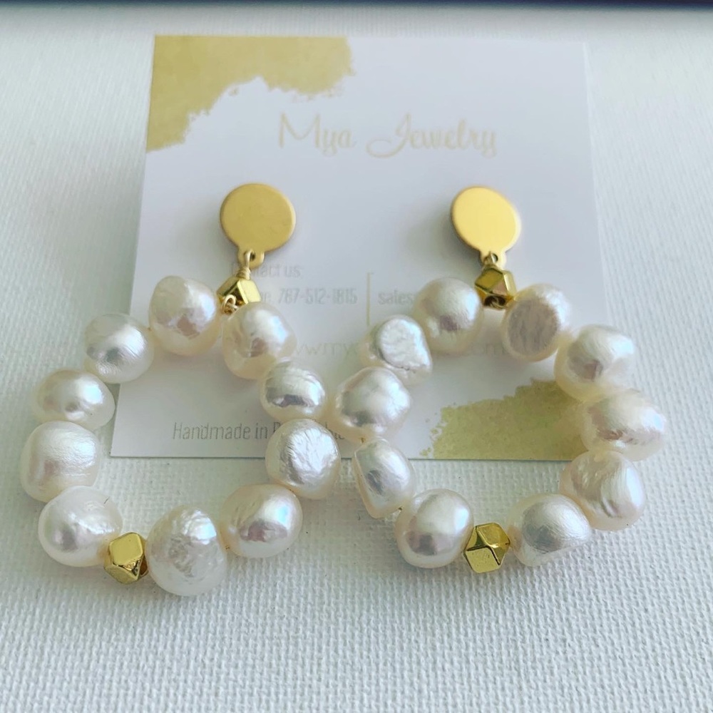 Handmade Fresh water pearls Earrings